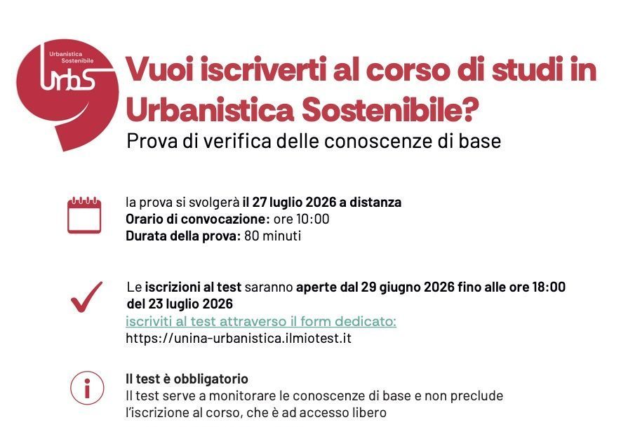 UrbS PROVA VALUTAZIONE CONOSCENZE DI BASE